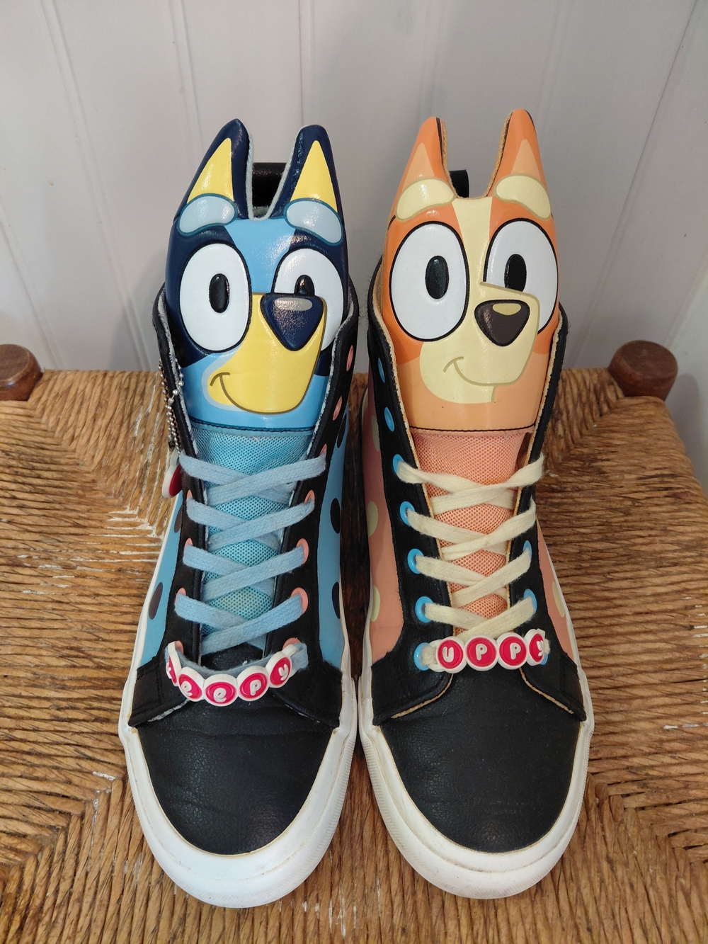 Bluey Bingo Sneakers Keepy Uppy Adult Size 7